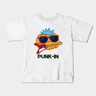 Punk In Cute Punk Rock Pumpkin Pun Kids T-Shirt